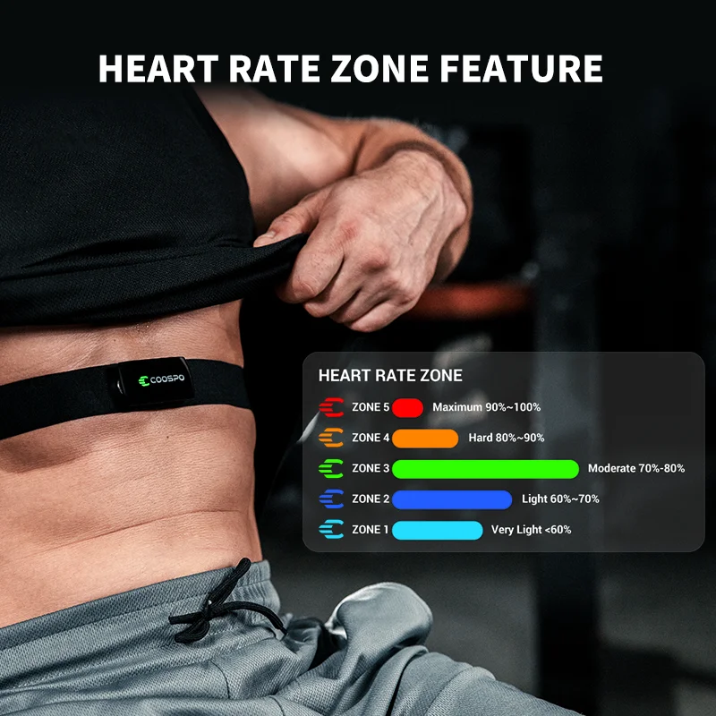 Cycling Zwift - جهاز مراقبة معدل ضربات القلب القابل