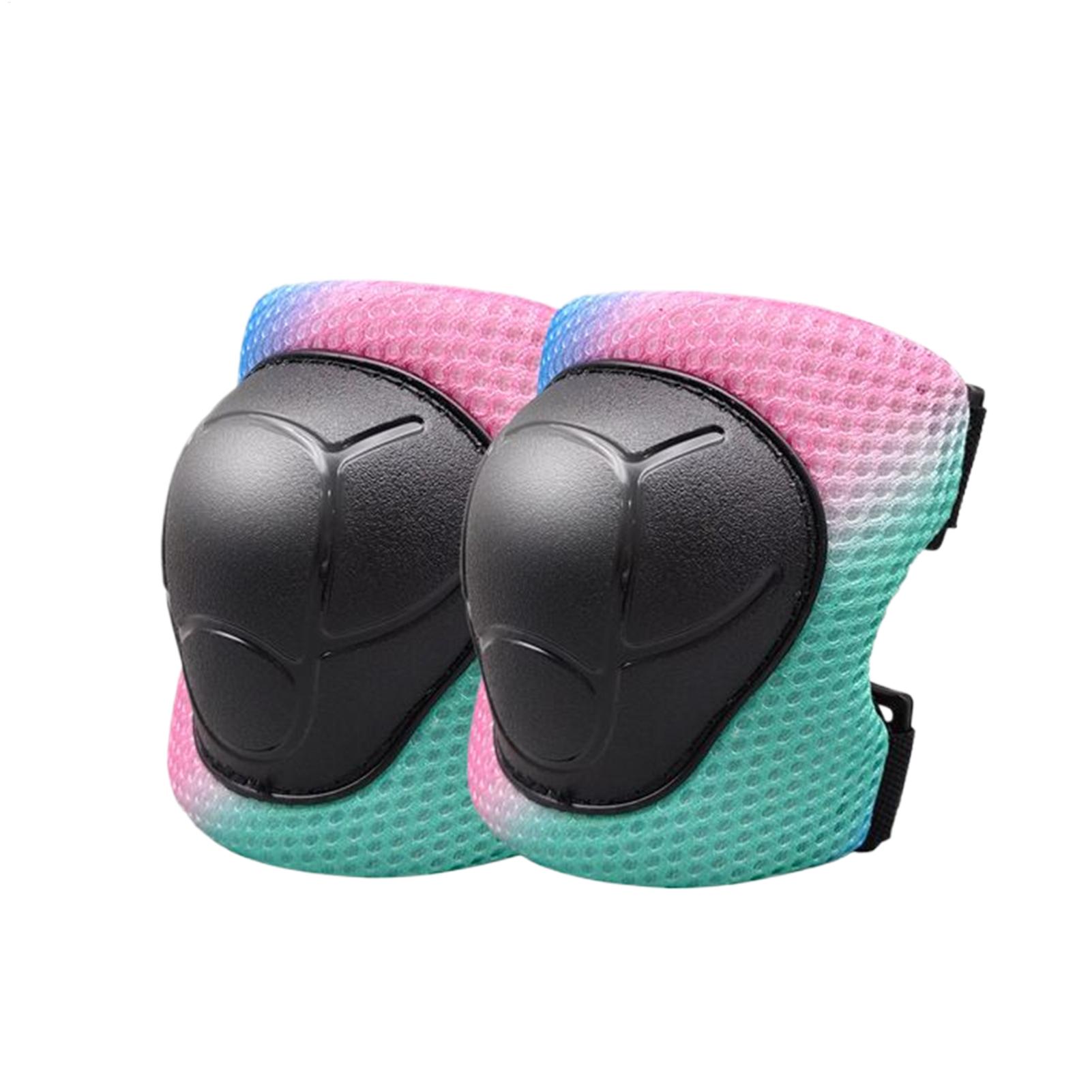 Cycling Gear Girls - وسادات حماية للأطفال للركبة والكوع ممتصة