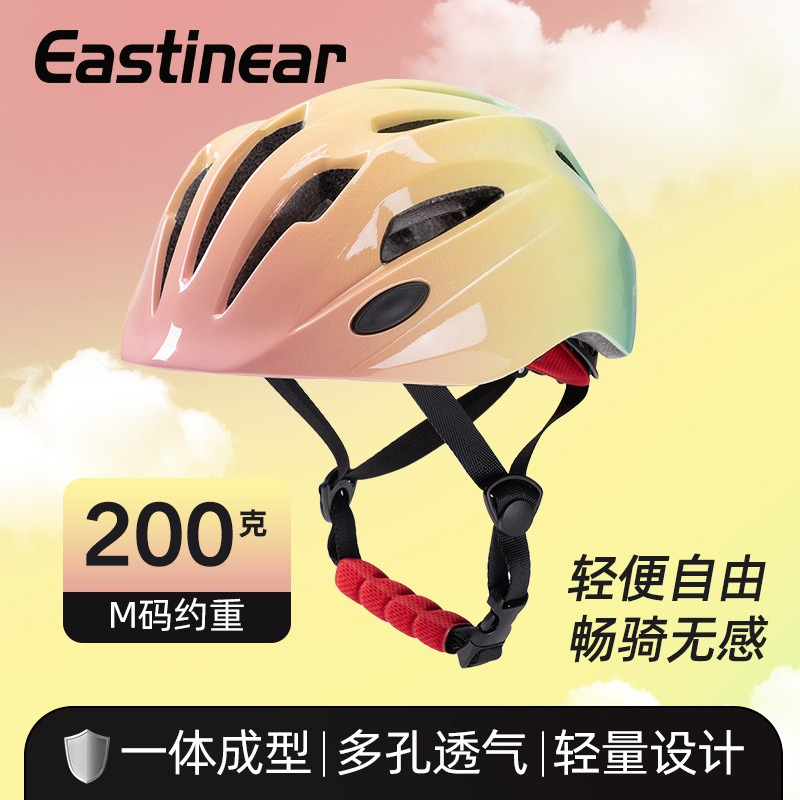 Cycling Gear Essentials - خوذة دراجات جديدة للأطفال بألوان متدرجة،