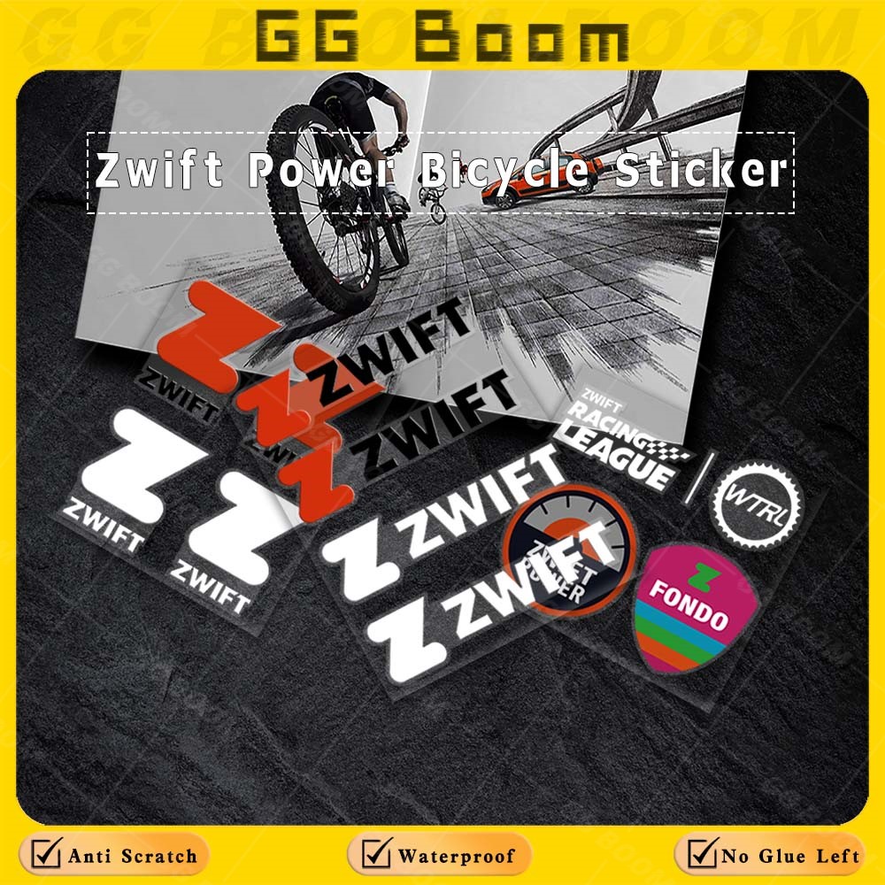 Cycling Zwift - Zwift دراجة الأشعة فوق البنفسجية ملصق