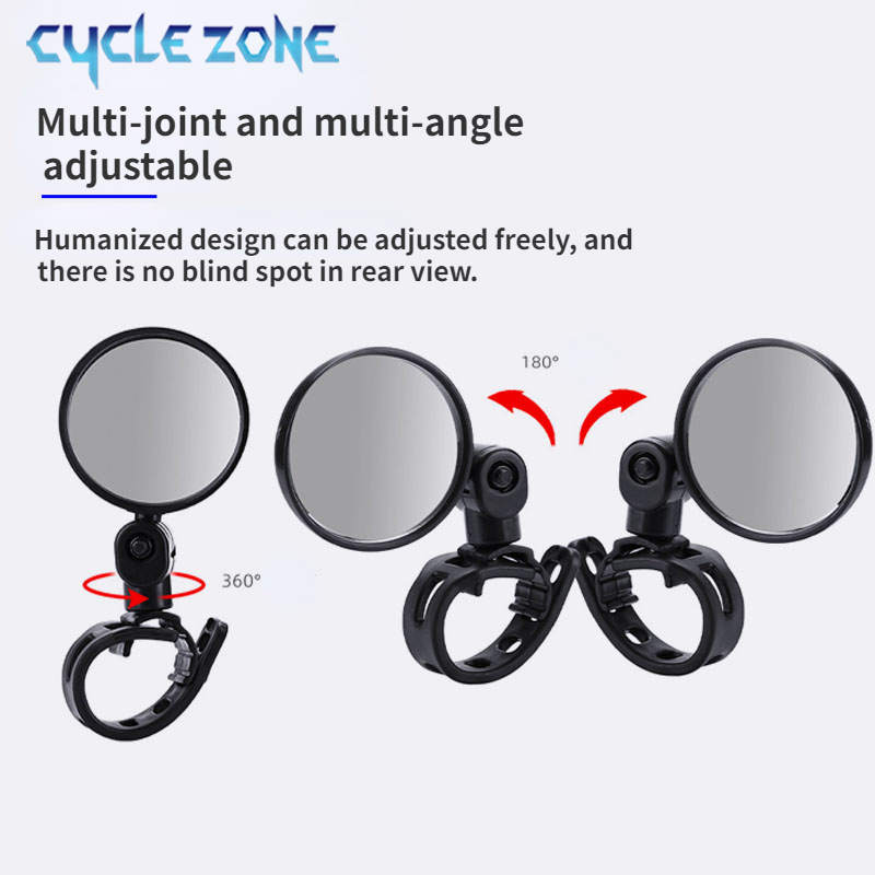 2 قطعة دراجة مرآة الرؤية الخلف - مراجعة Cycle Zone وسعره