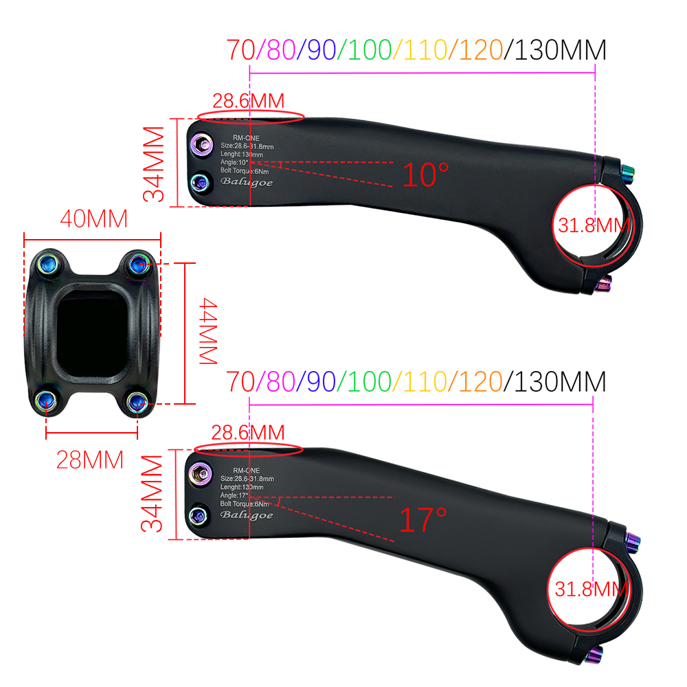 BALUGOE ألياف الكربون الأسلاك  - مراجعة Bike Stem Riser وسعره