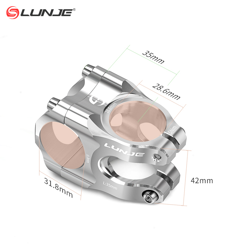 CNC خفيفة جذع دراجة 31.8x35mm  - مراجعة Bike Stem Riser وسعره