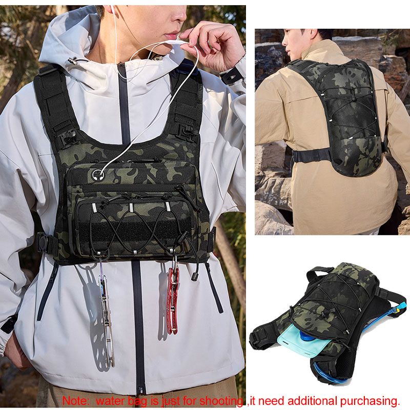 حقيبة تكتيكية للصدر وحقيبة ظهر - مراجعة Cycling Gear Vest وسعره