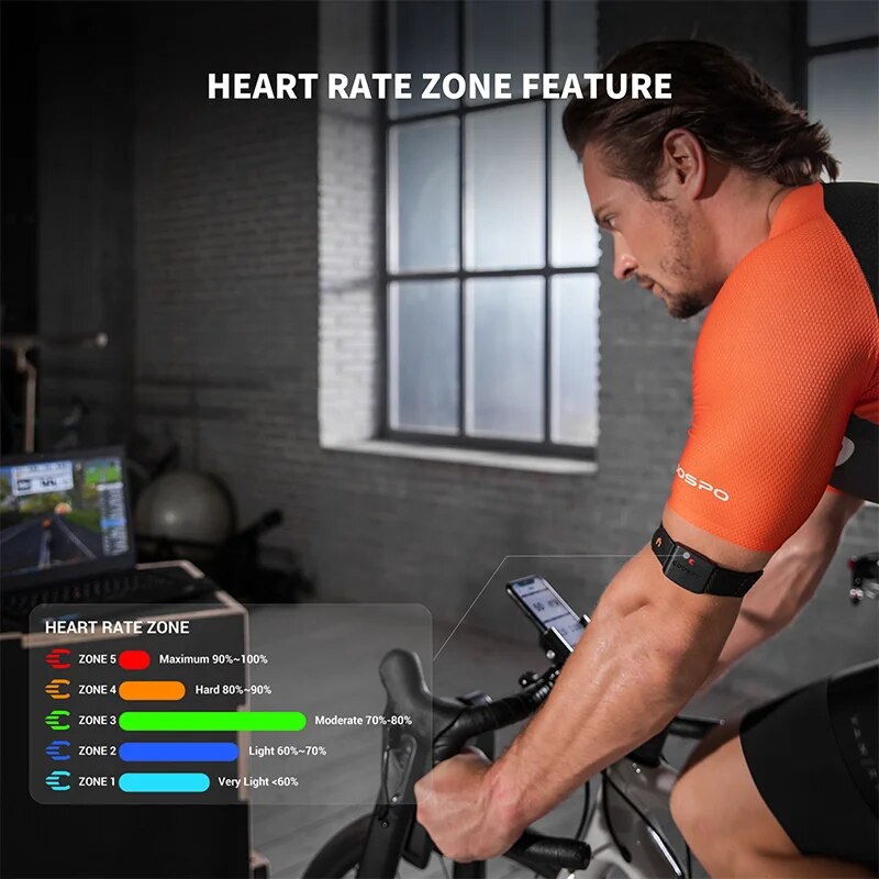 COOSPO HW9 مراقب معدل ضربات ال - مراجعة Cycling Zwift وسعره